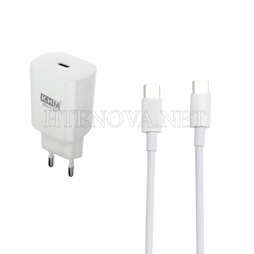 [C1C1T2KHM-1] FAST CHARGER WITH PD TO TYPE-C CABLE KHM M002