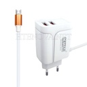 [C1C3M1KHM-3] MICRO CHARGER WITH 2 USB PORTS KHM M45