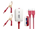 [C2C3U1KHM-1] Tractor Charger WITH TYPE-C & MICRO CABLE KHM M11  