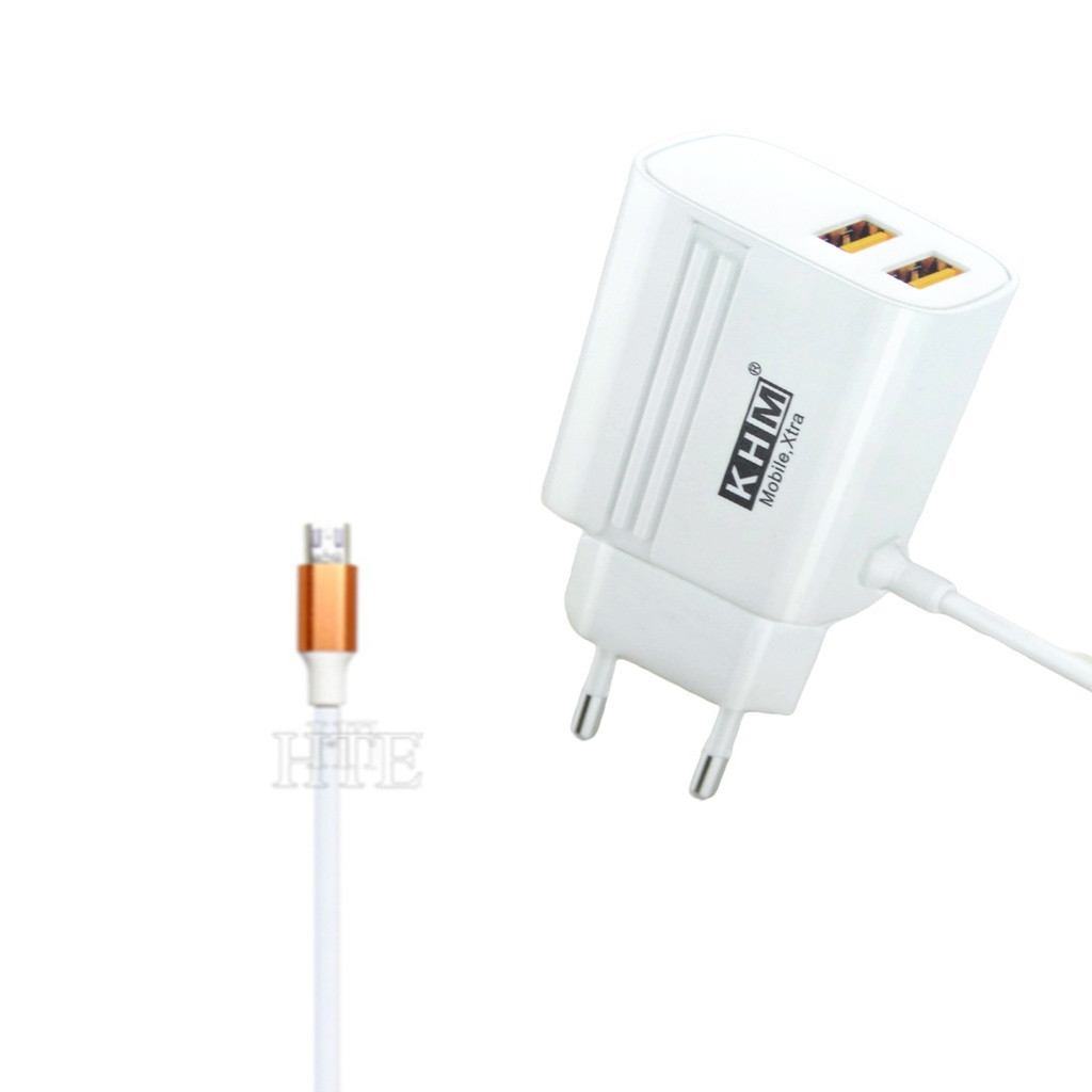 [C1C3M1KHM-6] MICRO CHARGER WITH 2 USB PORTS KHM M14 