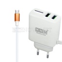 [C1C3M2KHM-2] MICRO CHARGER WITH 2 USB PORTS KHM M80