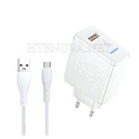 [C1C1T2KHM-3] FAST CHARGING ADAPTER WITH TYPE-C CABLE KHM M005 30W