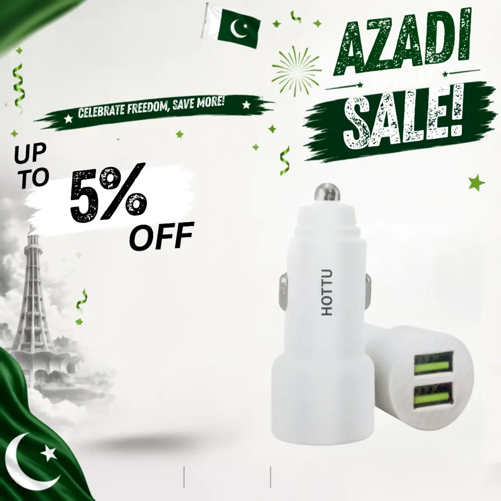 [C2A2S1HTU-3] CAR CHARGER 2 USB PORTS HOTTU CC03