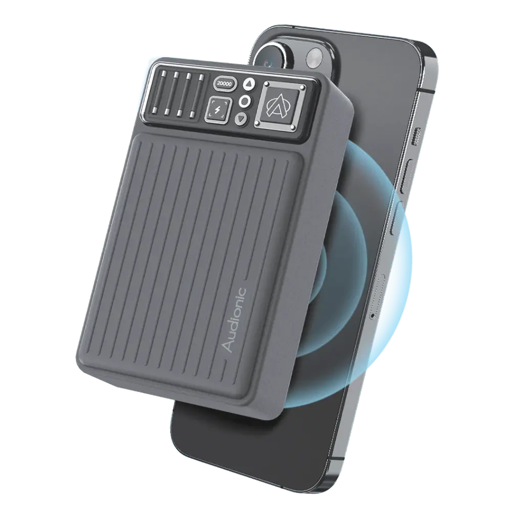 FAST CHARGING POWER BANK WIRELESS AUDIONIC Magneto Pro Max 20000mah