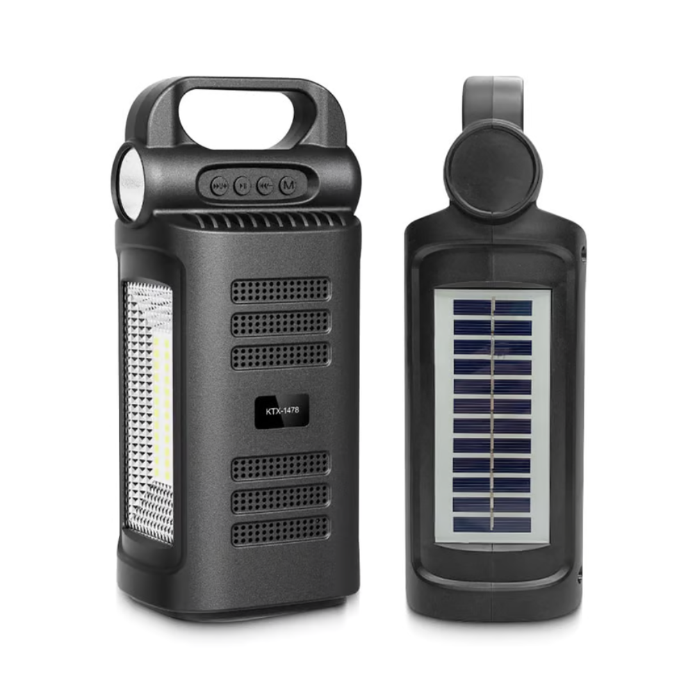 [MD2LM4B-95] Bluetooth MP3 Player Speaker 3x2'' With Solar Charging KTX-1478
