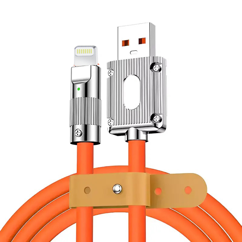[DCL4S1-2] iPHONE Data Charging Cable Orange