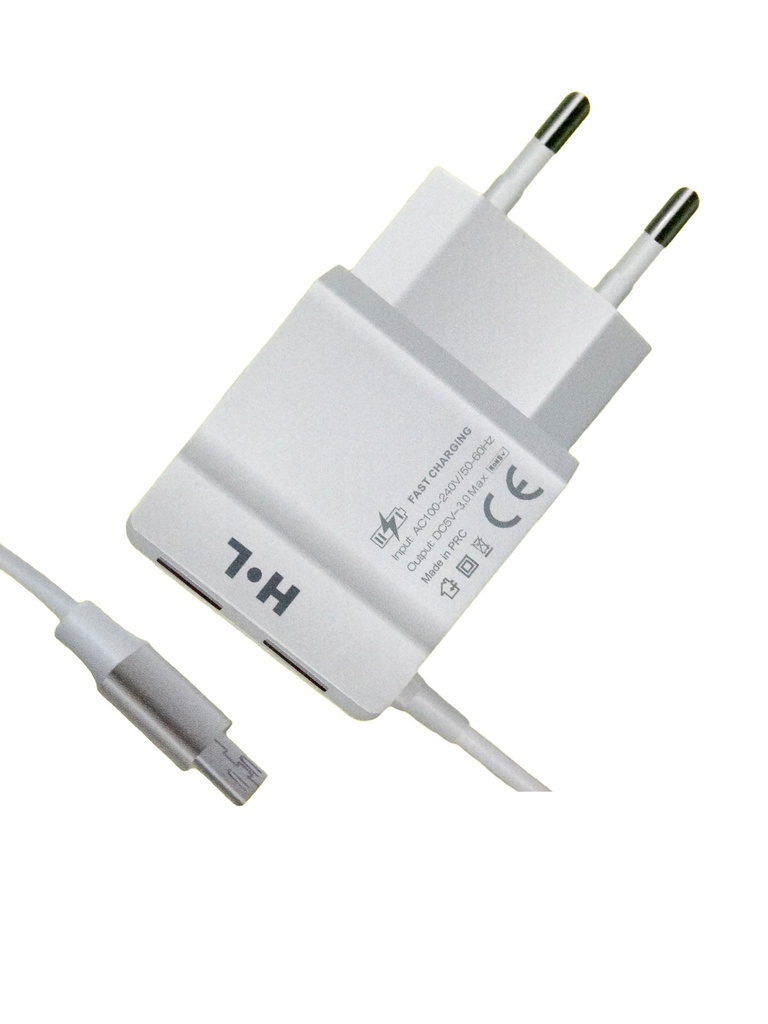 [C1C3M1LM-36] MICRO CHARGER DUAL USB PORTS 3.0A H.L G-36