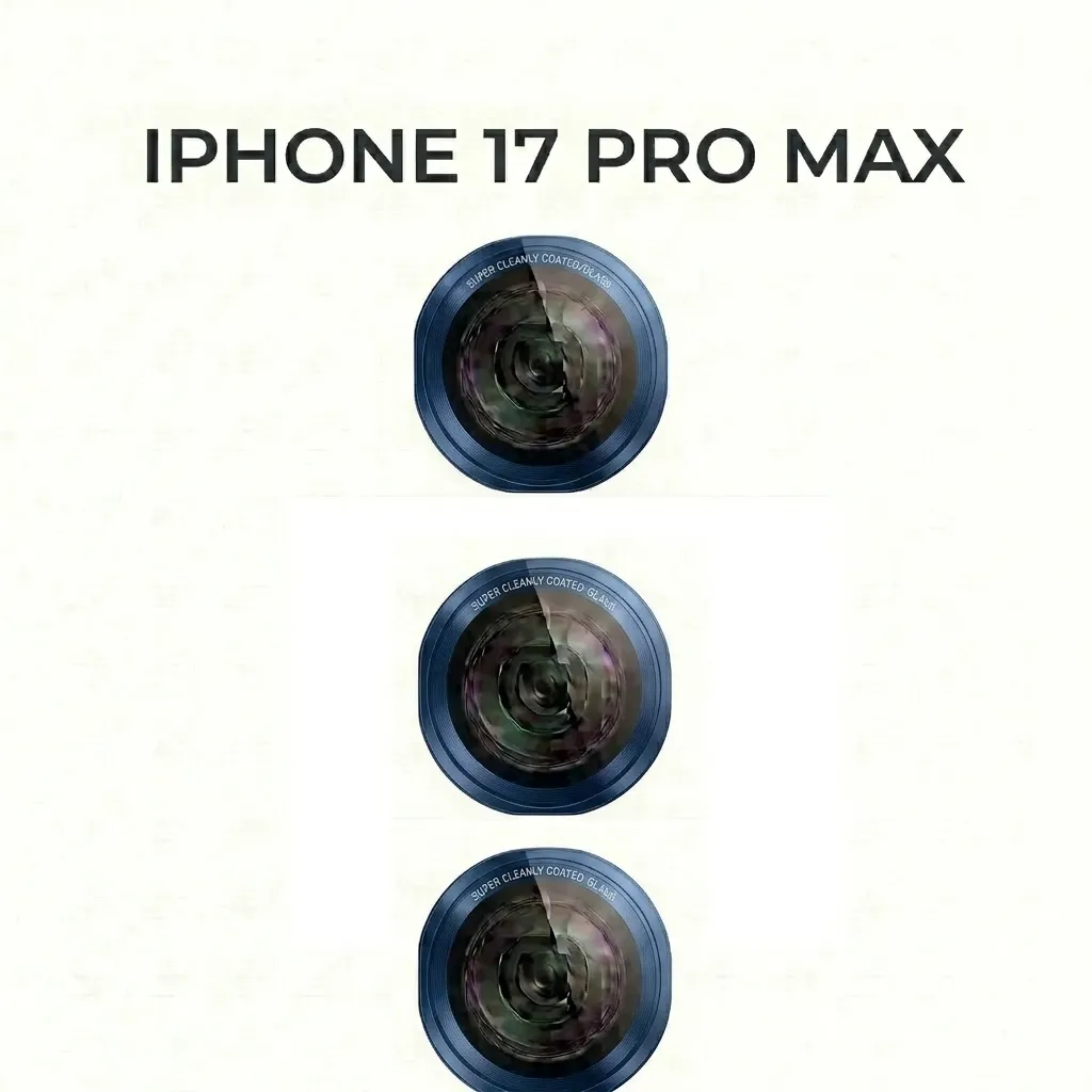 [PL14iP17PMX-6-3] IPHONE 17 PRO MAX CAMERA GLASS (BLUE)