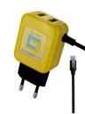 [C1C3M1LM-2] MICRO CHARGER WITH 2 USB PORTS J-Cell J-214