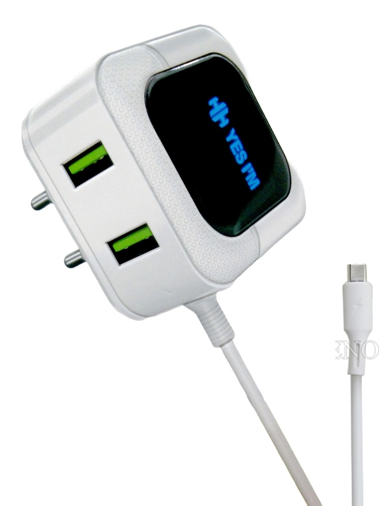 [C1C3T2HH-9] TYPE-C CHARGER WITH 2 USB PORTS HH MAX 5