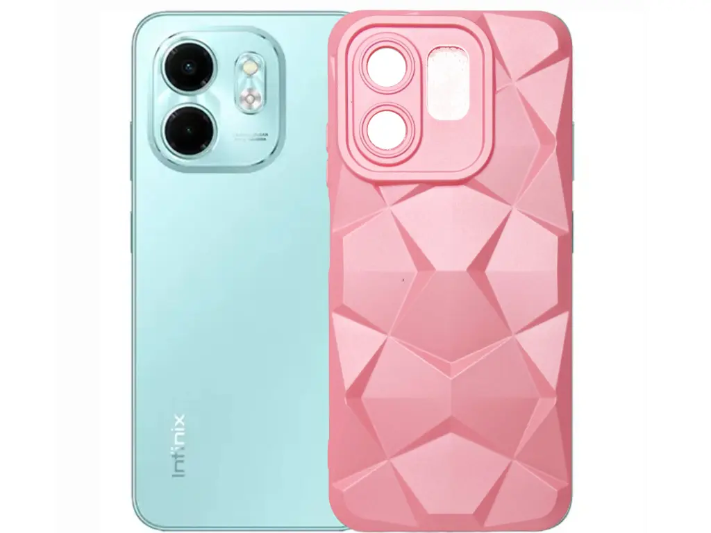 iNFINIX SMART 9 SOFT SILICONE DiMOND CASE 