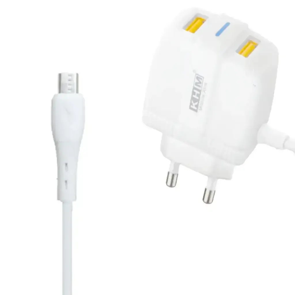 [C1C3M1KHM-11] MICRO CHARGER WITH 2 USB PORTS KHM M14 PRO
