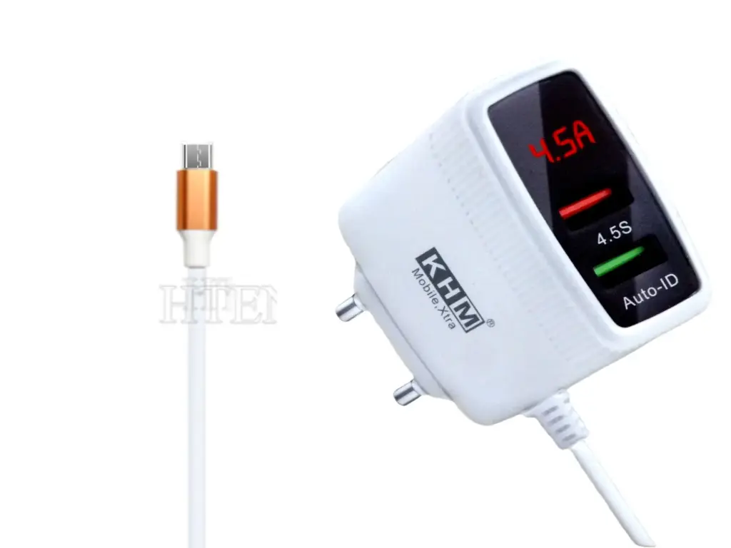 [C1C3M2KHM-4] MICRO CHARGER WITH 2 USB PORTS KHM M-99 