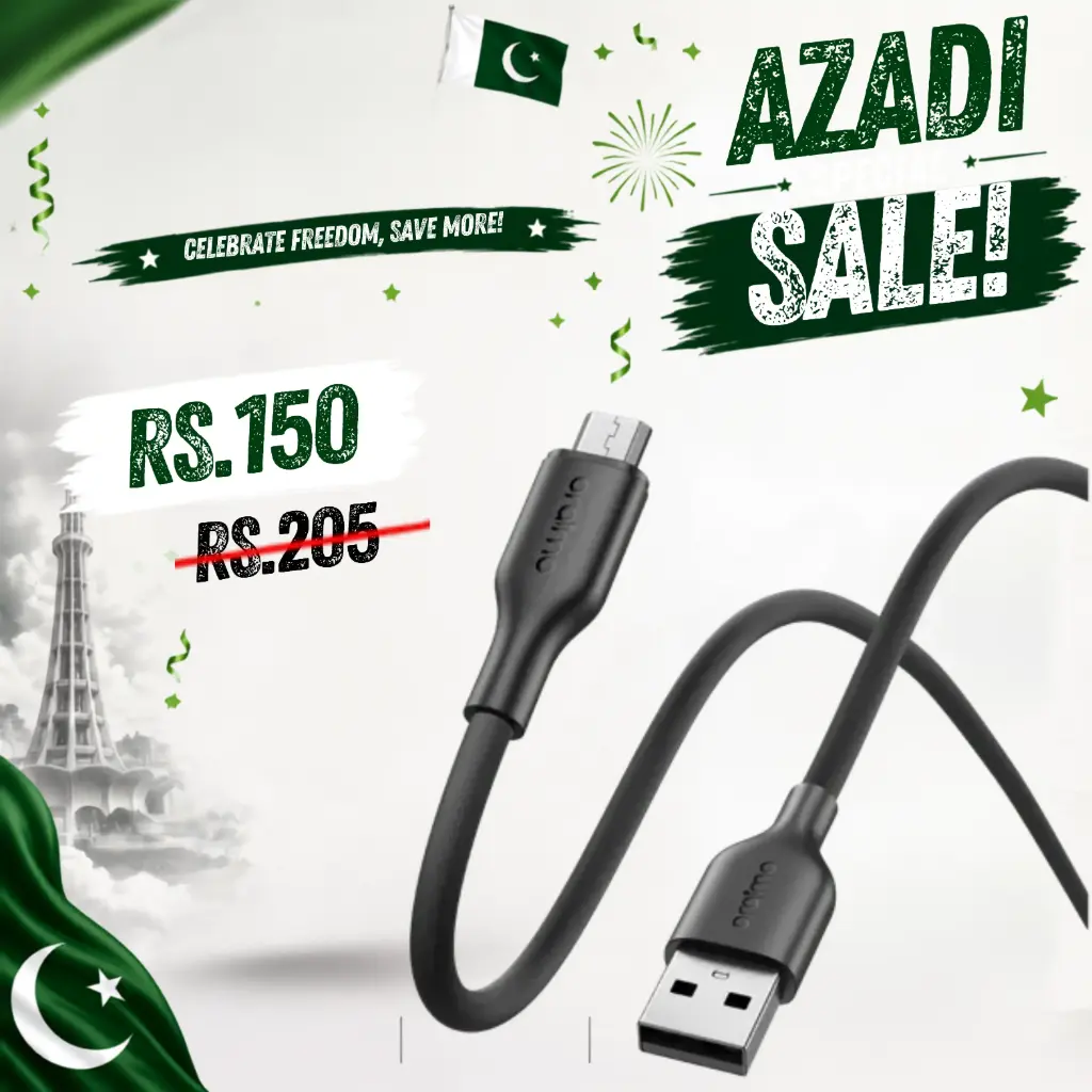 [DCM3SORM-1] MICRO Data Charging Cable 1 METERS ROBUSTLINE (OCD-114M) ORAIMO