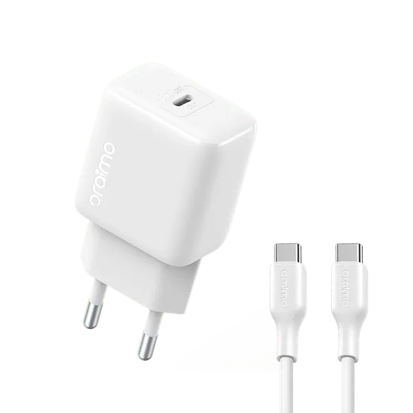 [C1C1T2ORM-1] Fast Charger With Type-C to Type-C Cable PowerCube 202 OCW-5202ECC Oraimo 