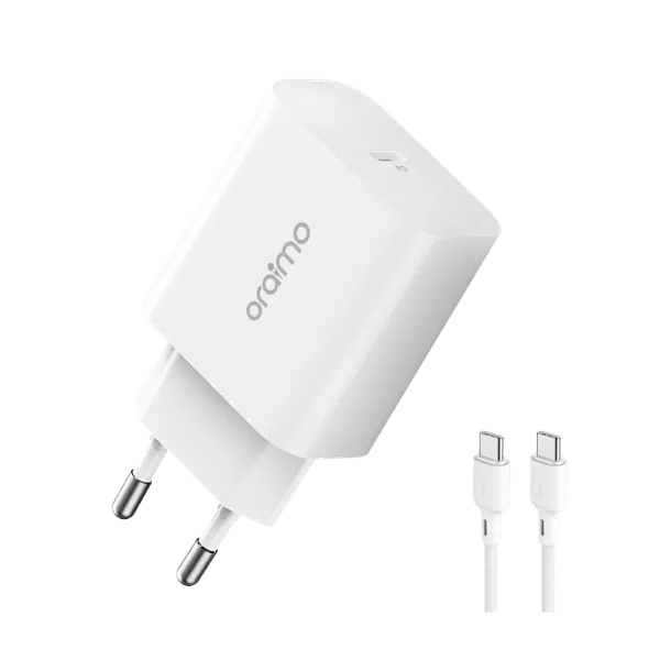 [C1C1T2ORM-2] Fast Charger With Type-C To TYPE-C Cable (OCW-E106S+CC54) Oraimo  