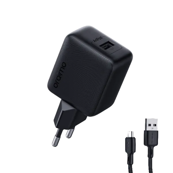 [C1C1T2ORM-3] FAST Charger WITH TYPE-C -USB CABLE CANNON 18S (OCW-5184E+C53) Oraimo 