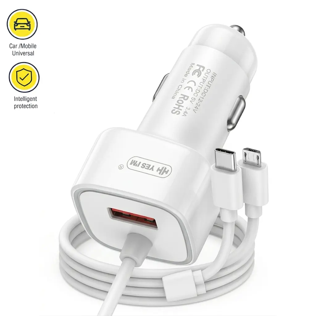 [C2C1U1HH-1] Car Charger HH-C03 3.4A HH