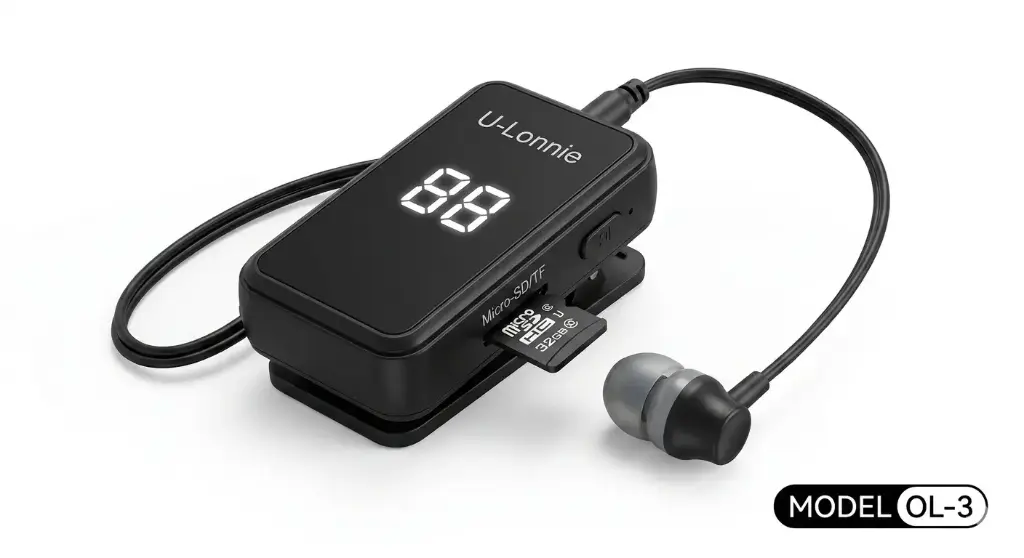 [HFB1LM1-9] BLUETOOTH RETRACTABLE HEADSET OL-3 O-LONNIE TF CARD