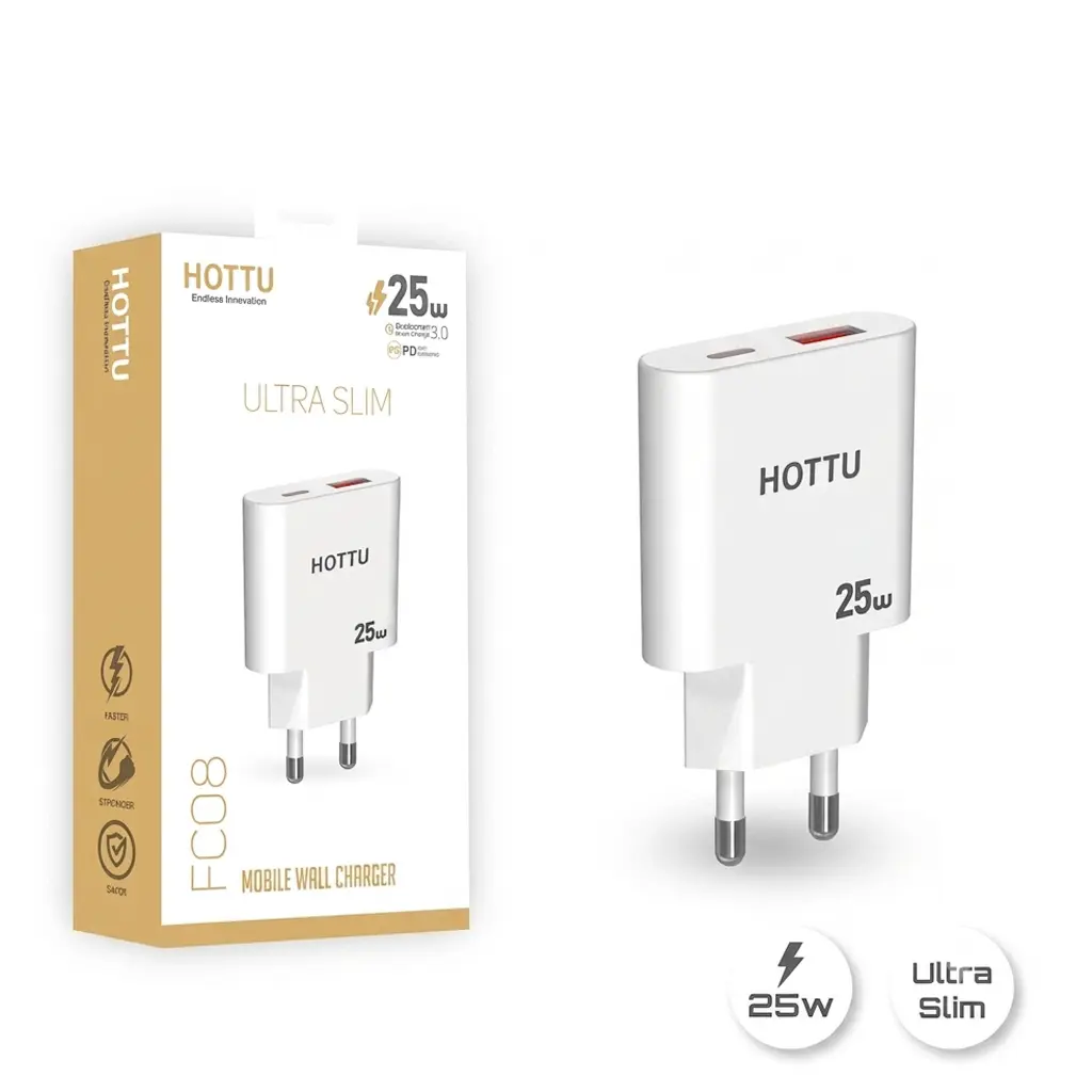 [C1A2T.S2HTU-7] PD & USB PORT WALL ADAPTER (FC08) 25W HOTTU