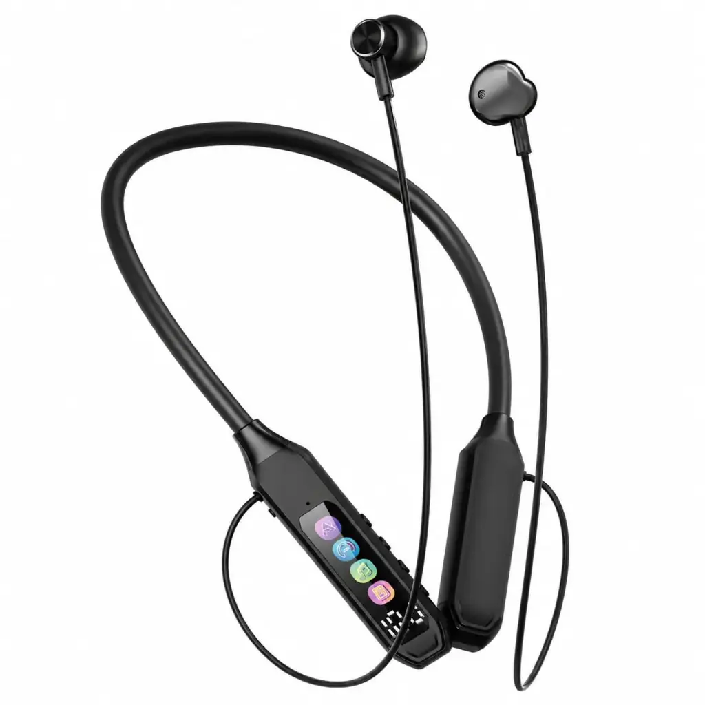 [HFB3LM5-73] WIRELESS NECKBAND    MAGNET TF CARD & LED DISPLAY PURE BASS KG-69