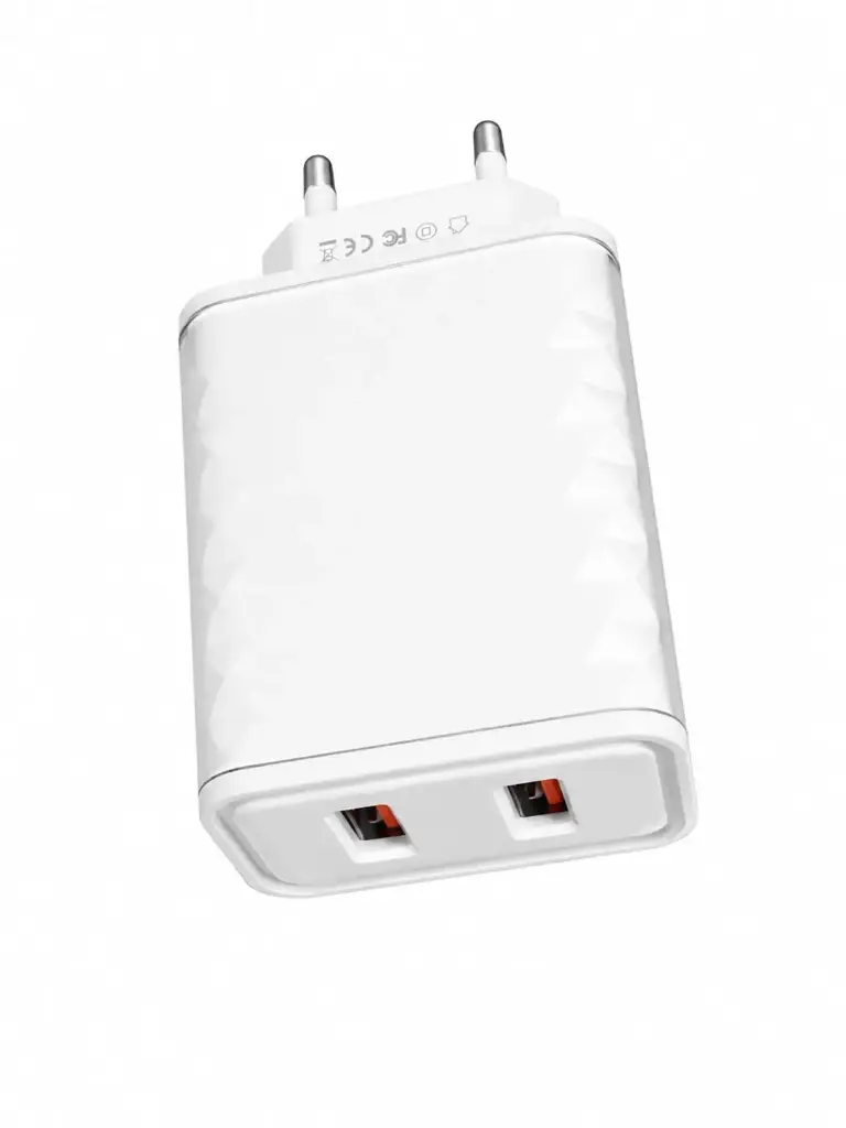 [C1A2S1LM-5] CHARGING ADAPTER WITH 2 USB PORTS AK-50