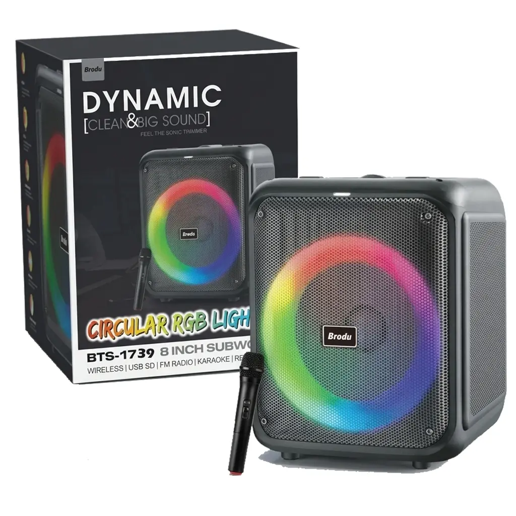 [MD2LM7C-3] Bluetooth MP3 Player Speaker 8" WITH  MIC DYNAMIC CLEAN & BIG DOUND BTS-1739