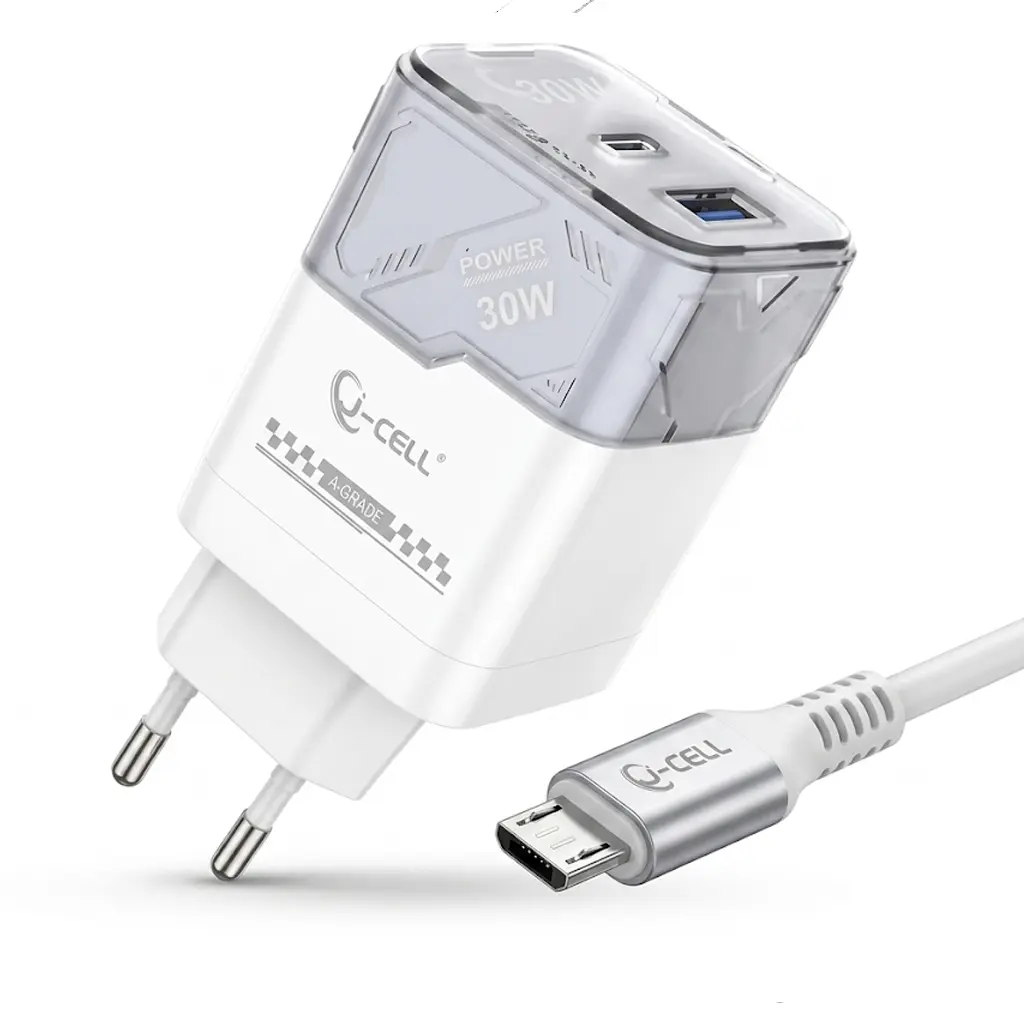 [C1C3M1.T2LM-2] MICRO CHARGER WITH PD & USB PORTS J-CELL J227 