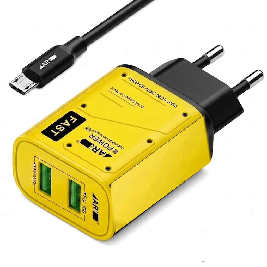 [C1C3M2AR-3] MICRO CHARGER WITH TWO EXTRA PORTS (AR-904)