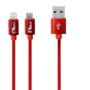 [DCU4S1-5] MICRO & IPHONE Multi 2in1 Data Cable 