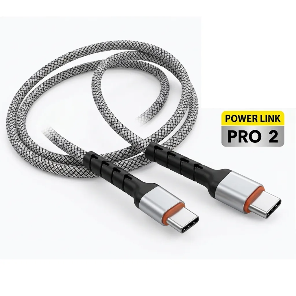 [DCT3T9HH-1] TYPE-C TO TYPE-C DATA CHARGING CABLE HH POWER LINK PRO 2 120W (MRTAL)
