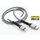 [DCT3L9HH-2] TYPE-C TO LIGHTNING DATA CHARGING CABLE HH POWER LINK PRO 2 27W (METAL)