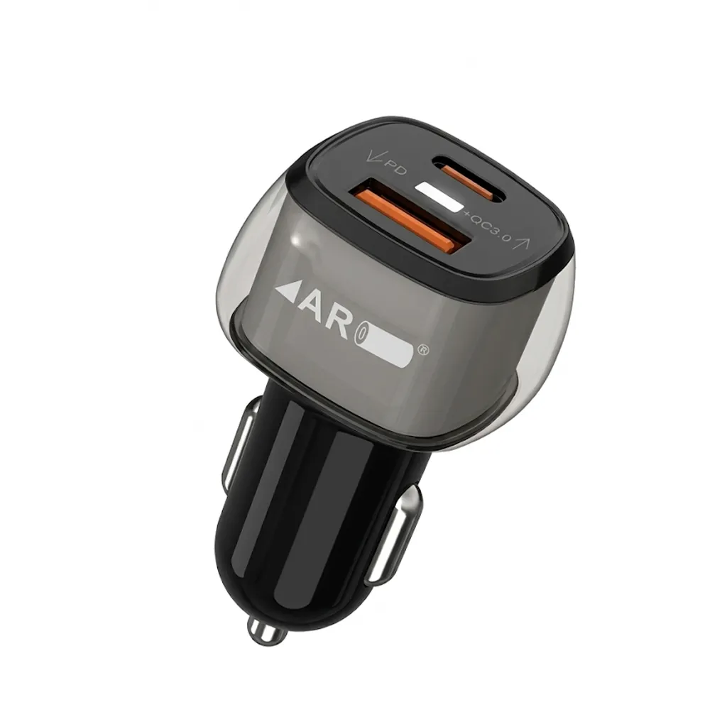 [C2C2T1AR-1] [C2C2T1AR-1] TYPE C CAR CHARGER WITH USB AND PD PORT AR-224