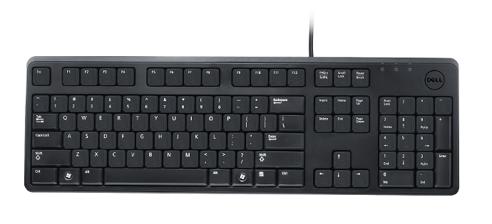 [CPU KEBORD-5] Multimedia Dell Keyboard slim & smart branded