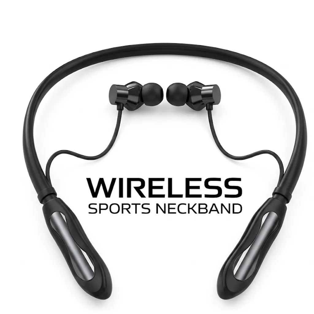 [HFB3LM5-5] Neck Band Bluetooth Handsfree 40 Hrs With vioce Changer (MAGNET ON OFF) ARROW