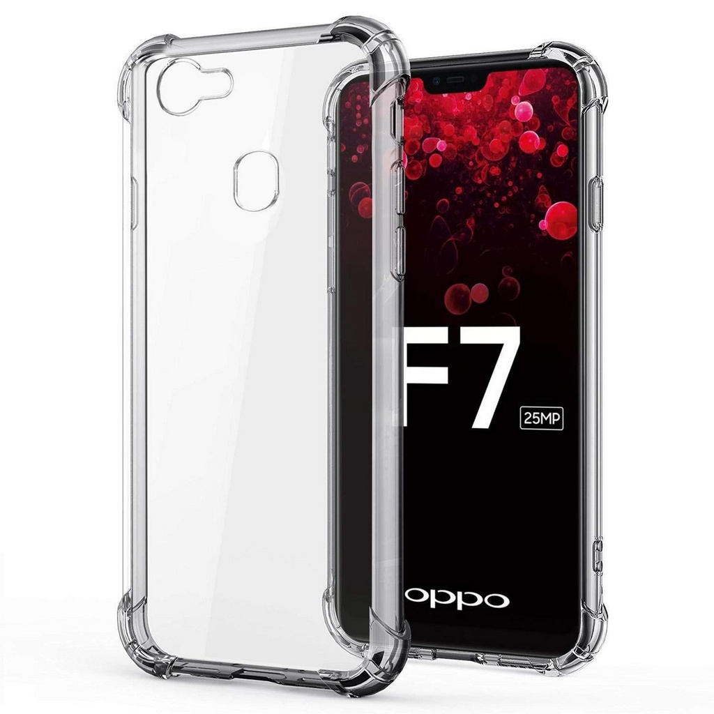 [PO7BOF7] OPPO F7 Transparent Silicone 1.5mm Case