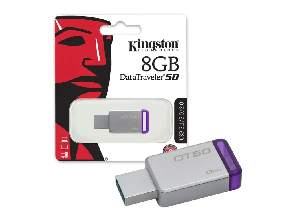 [USKS8G1B-1] 8GB USB Kingston 2.0