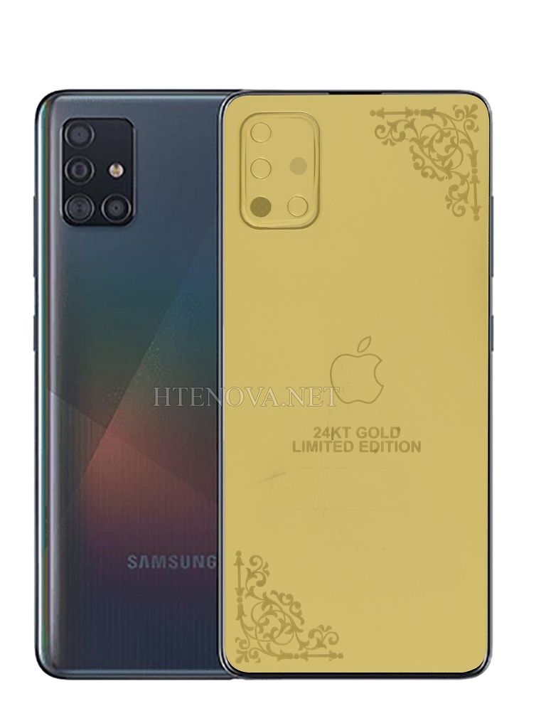 [PL17SA51-3-2] Samsung A51 Back Sheet with Camera Glass (BLACK)