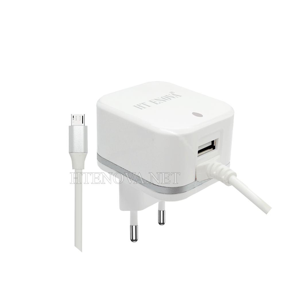 [C1C2M1HT-1] Micro Charger with 1 Extra USB Port HT ENOVA CHT-221