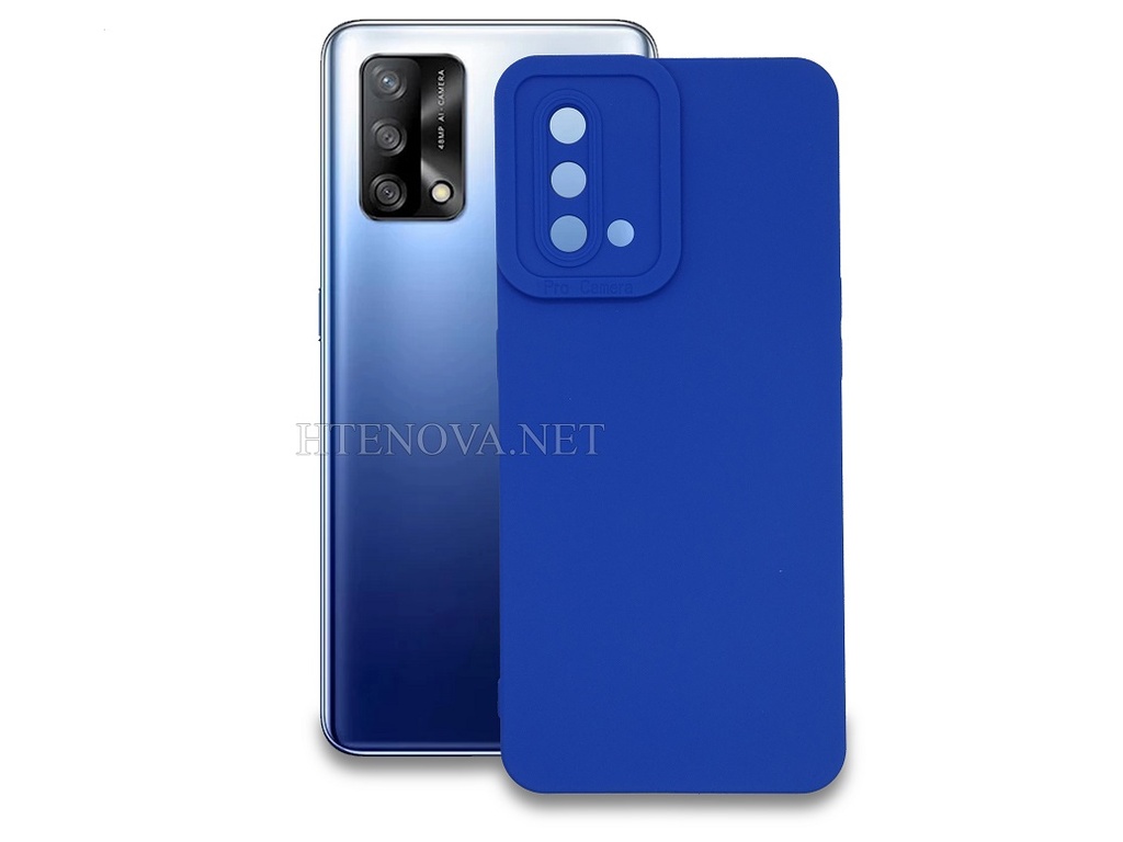 [PO14OF19-1-3] OPPO F19 Back Case Soft Silicone (Archive by Muneeb old pouch ids) (BLUE)