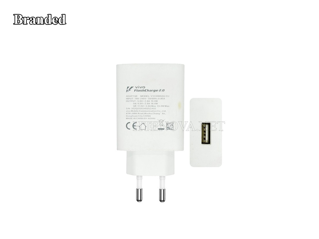 [C1A1S2Vi-6] Qualcomm Charging Adapter VIVO 3A