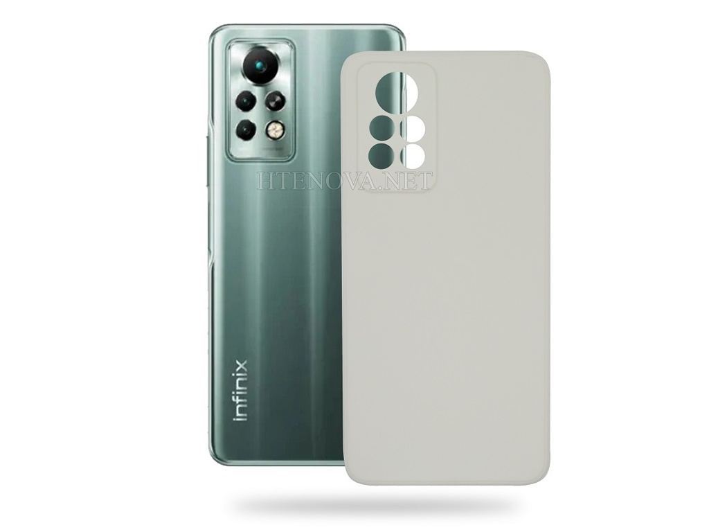 [PO14BiNOT11PR-4-1] Infinix Note 11 Pro Soft Silicone Back Case (WHITE)