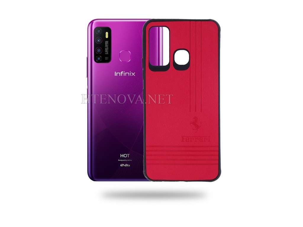 [PO18BiHOT9-1-4] Infinix Hot 9 Leather Back Case (Archive by Muneeb old pouch ids) (RED)