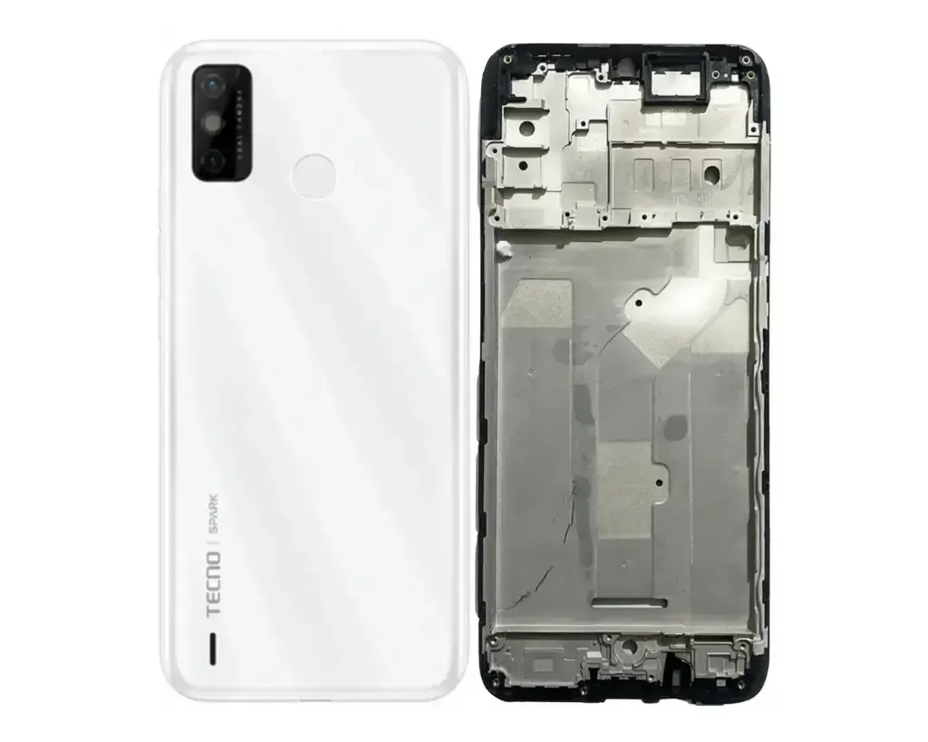 [HS6TESPR6GO-3-1] Tecno Spark (6) Go Complete Housing (2 in 1) (WHITE)