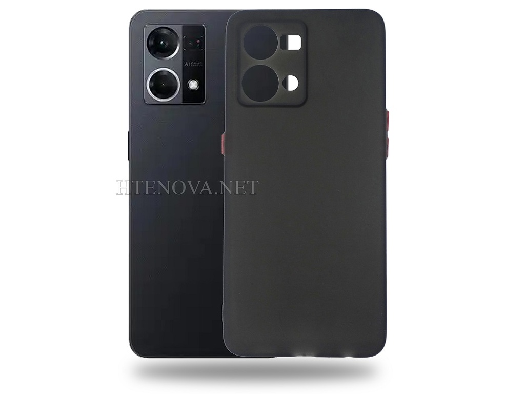 [PO15BOF21PR-3-2] OPPO F21 Pro Crystal Color Button Silicone Case (Archive by Muneeb old pouch ids) (BLACK)