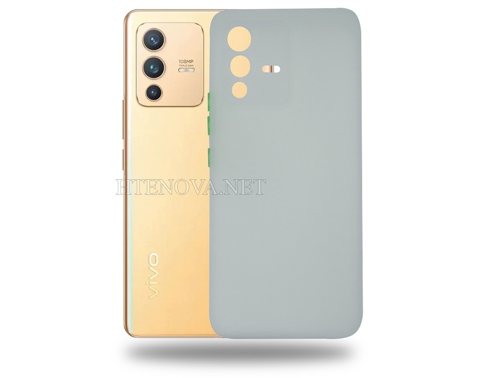 VIVO V23 Crystal Color Button Silicone Case