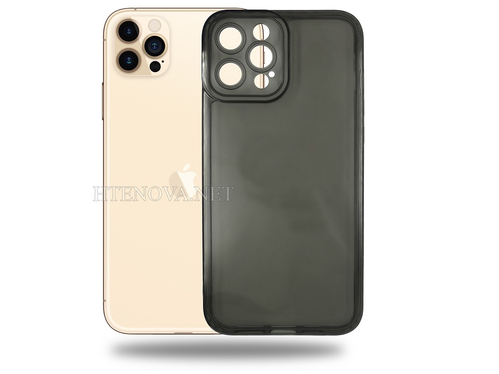 [PO15BiP12PMX-1-1] iPhone 12 Pro Max Crystal Silicone Back Case (WHITE)