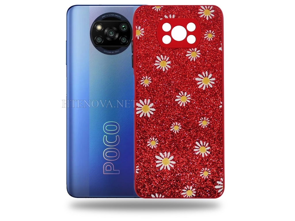 Redmi Poco X3 Fancy Glitter Back Case