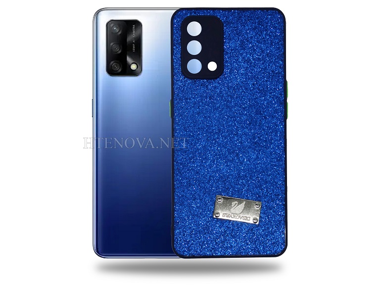 [PO9BOF19-2-3] OPPO F19 Swarovski Glitter Back Case (Archive by Muneeb old pouch ids) (BLUE)