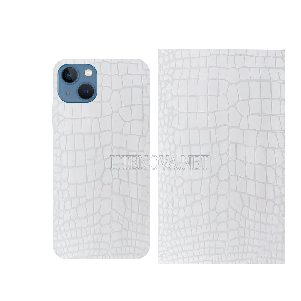 [PL10iP13-5] iPhone 13 Crocodile Back Jell Protector